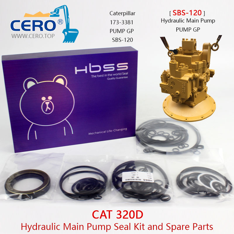 CAT 320D Hydraulic Main Pump Seal Kit 173-3381 SBS120 SBS-120