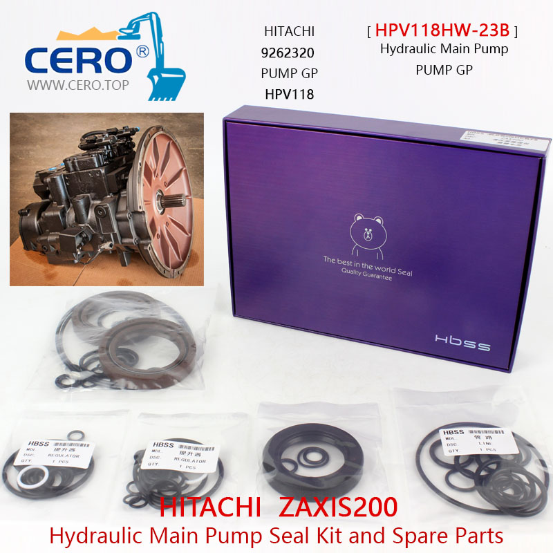 Hitachi Zaxis200 Zx200 液压泵修理包HPV118 9262319 9262320