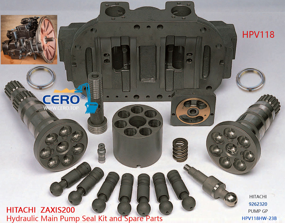 Hitachi Zaxis200 Zx200 液压泵修理包HPV118 9262319 9262320