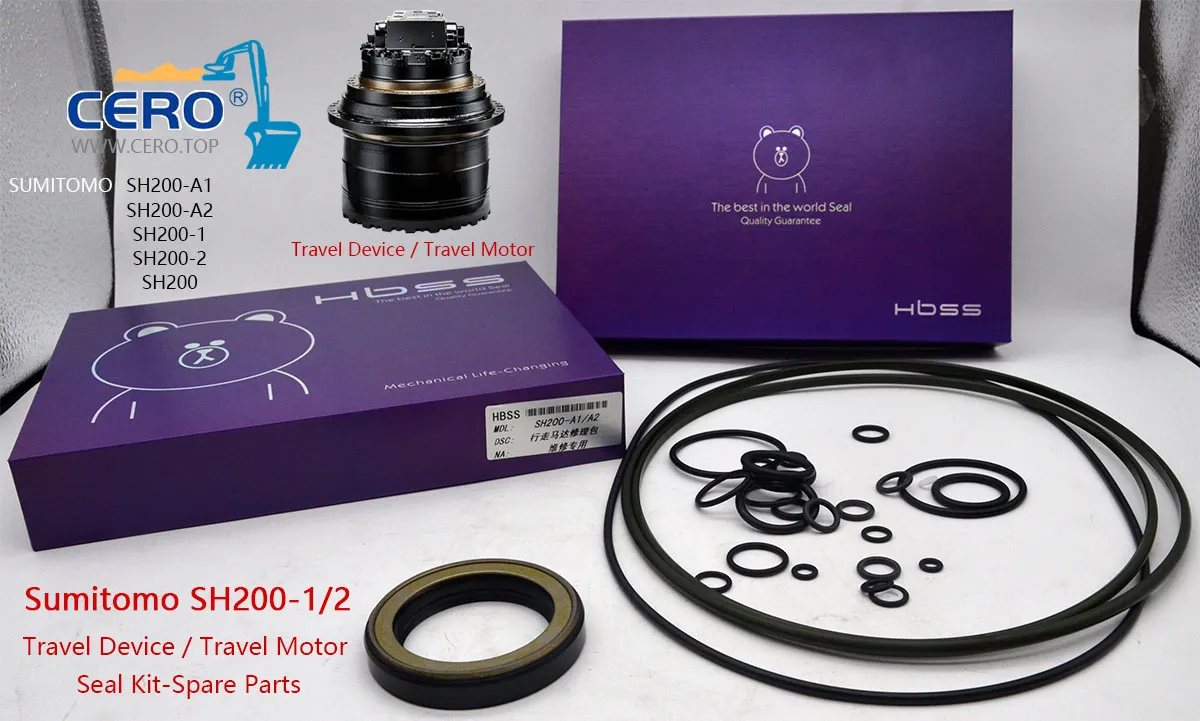 Sumitomo SH200 Travel Motor Seal Kit SH200-2 SH200-1 Travel Device SH200-A1 SH200-A2