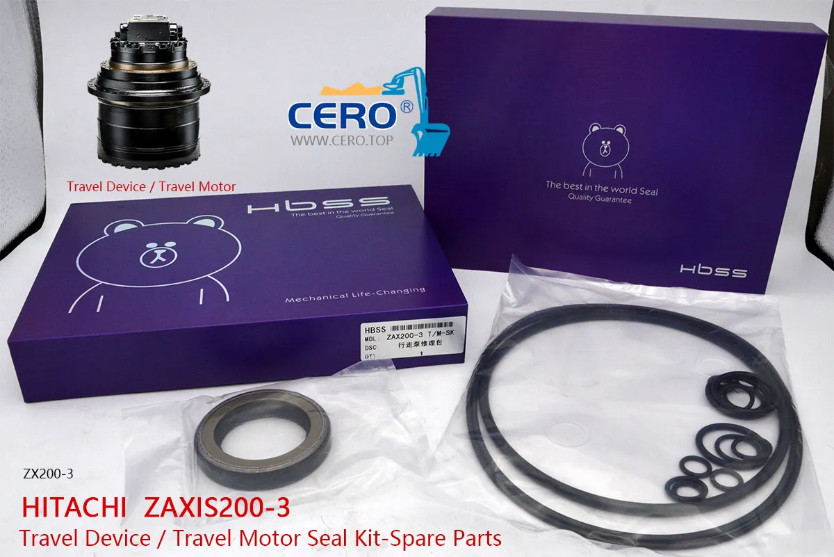 Hitachi Zaxis200-3 Travel Motor Seal Kit ZX200-3 Travel Device ZX200 Hitachi Final Drive 9131678 9195447 9233692