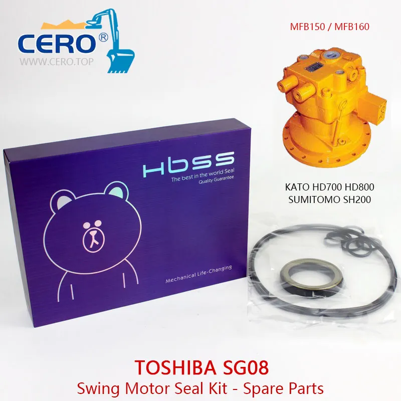 TOSHIBA SG08 Swing Motor Seal Kit CAT E200B MFB150 MFB160