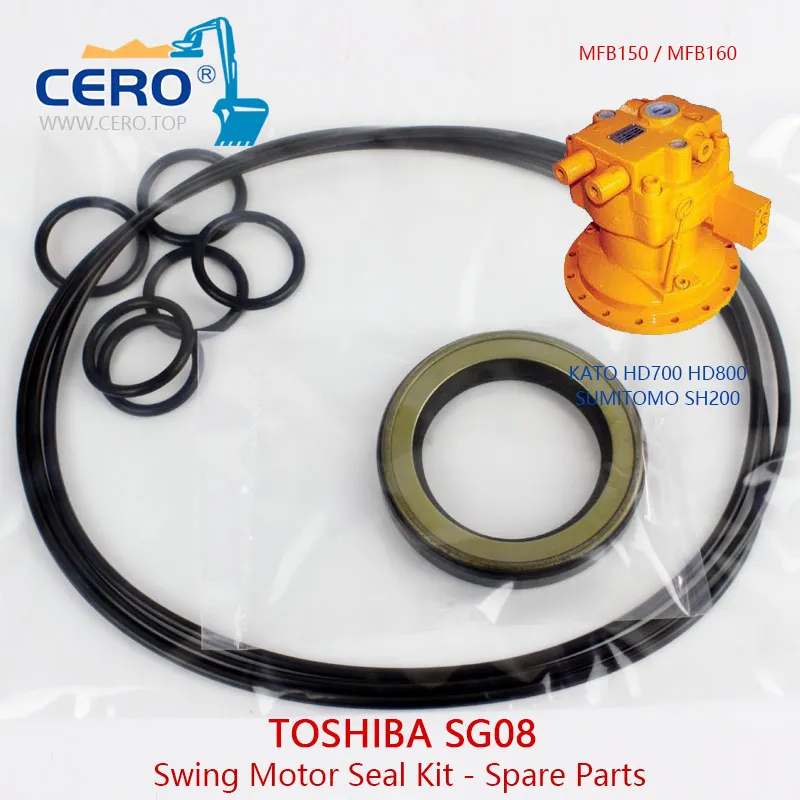 TOSHIBA SG08 Swing Motor Seal Kit CAT E200B MFB150 MFB160