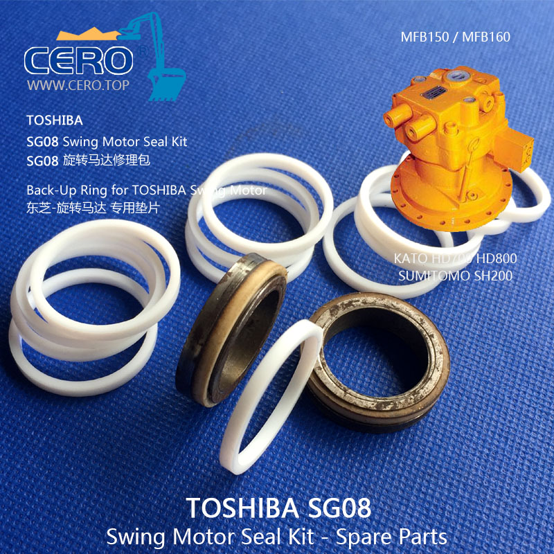 TOSHIBA SG08 Swing Motor Seal Kit CAT E200B MFB150 MFB160