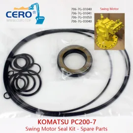 Kit de vedação do motor giratório Komatsu PC200-7 706-7G-01040 706-7G-01041