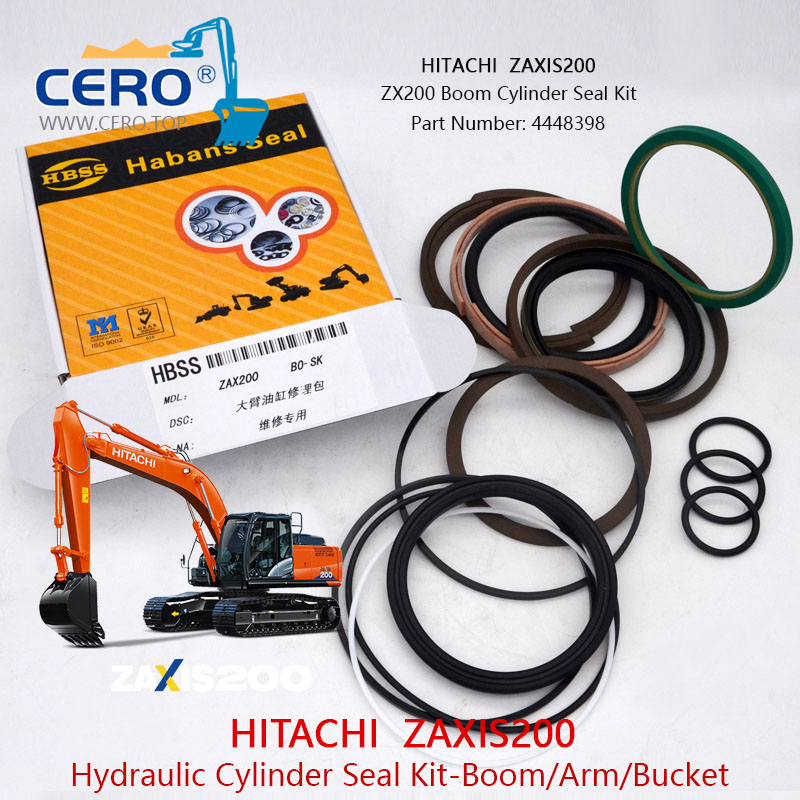 ZAXIS200 Boom Cylinder Seal Kit 4448398 HITACHI ZX200