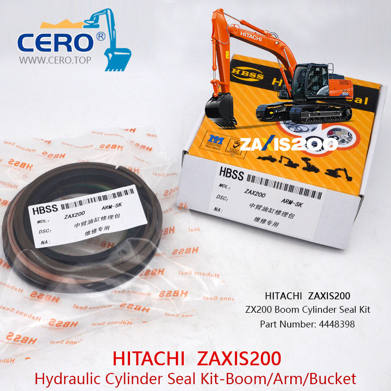 Комплект уплотнений цилиндров стрелы ZAXIS200 4448398 HITACHI ZX200