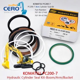 Kit de vedação de cilindros de braço PC200-7 707-99-57160 707-99-47790 Komatsu PC200LC-7 PC210LC-7 PC210-7