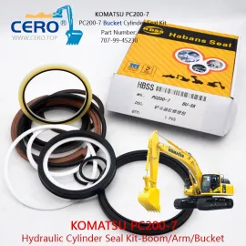 PC200-7 مجموعة ختم أسطوانة دلو 707-99-45230 KOMATSU PC200LC-7 PC210LC-7 PC210-7