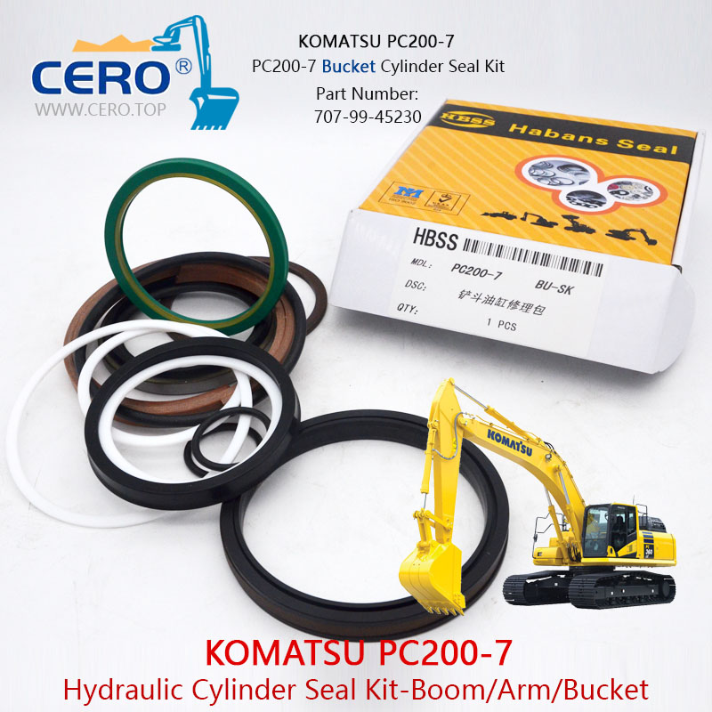 PC200-7 Boom Cylinder Seal Kit 707-99-46130 KOMATSU PC200LC-7 PC210LC-7 PC210-7