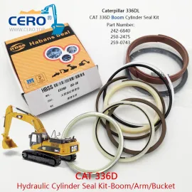 CAT 336D Boom Cylinder Seal Kit 242-6840 250-2475 259-0743 CAT 336DL