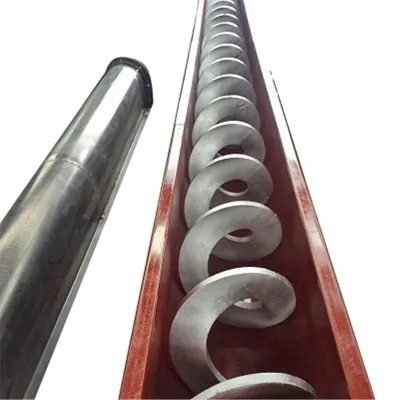 stainless steel shaftless screw conveyor for sludge