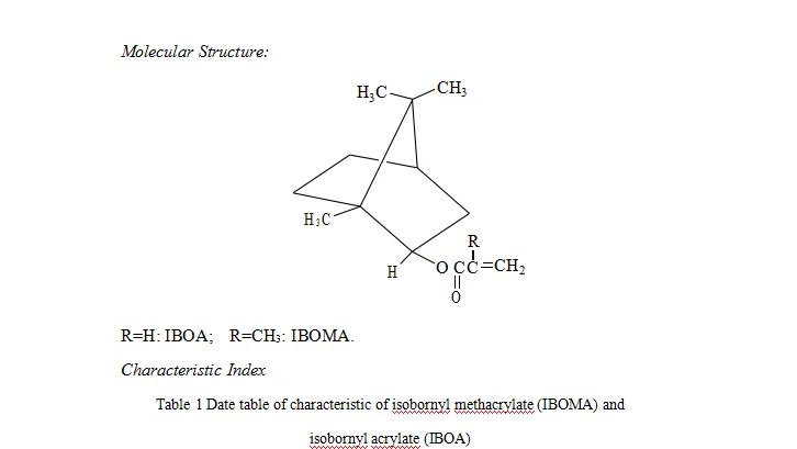 Isobornyl acrylate  CAS NO 5888-35-5