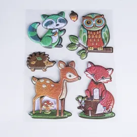 5 süße Tiere Pop-up Sticker Sheet