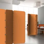 Opvouwbare verdelers Toegepast in werkruimte gemaakt van PET akoestisch viltpaneel