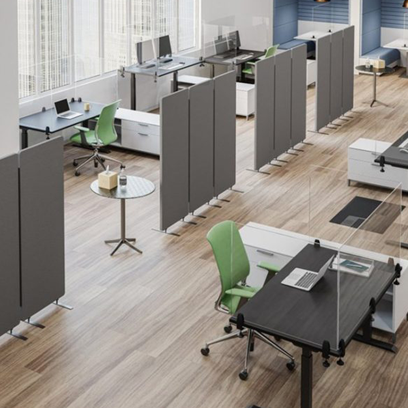 Folding Dividers Applied in working space made of PET Acoustic felt Panel