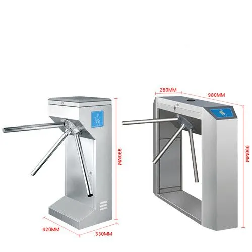Live Face Access Control Systems Tripod Turnstile