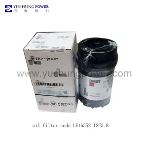 oil filter code LE16352 for CUMMINS ISF3.8
