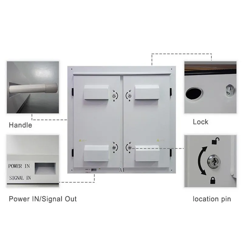 Waterproof IP65 Outdoor Fixed Iron Cabinet Panel SMD P10 Exterior LED Wall