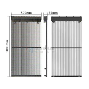 Outdoor Curtain Mesh LED Display for Facade Building