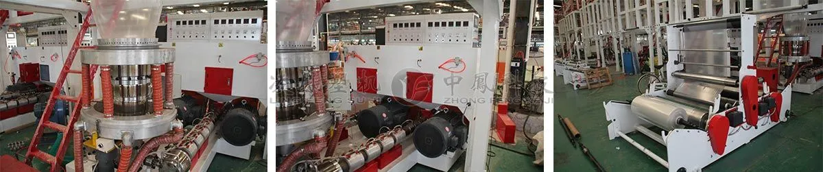 High Speed LDPE Double Screw ABA Three Co-Extrusion Film Blowing Machine