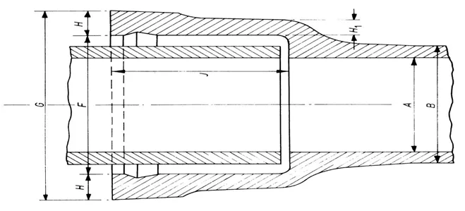 Tuyau de vidange en fonte BS437 à embout unique avec joint en caoutchouc flexible