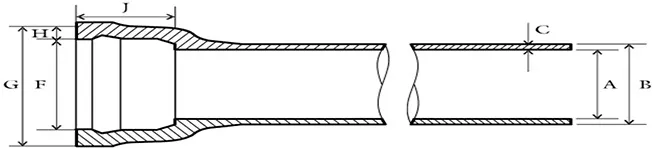 BS437 Одиночная втулка Чугунная сливная труба с гибким резиновым кольцевым соединением