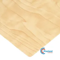 Folha de madeira do PVC da grão