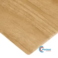 Hoja de lámina de grano de madera de PVC