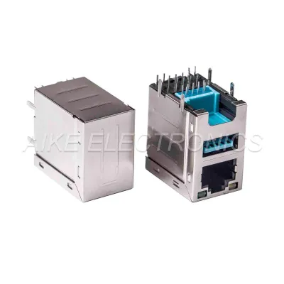 Height Increased Connector RJ45 female 8P8C