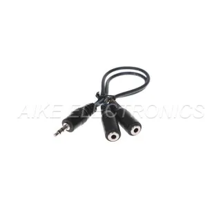 Câblage prolongé pour diviseur audio stéréo - acoustique de 3,5 mm (filetage externe de 3,5 mm à 3,5 mm à 2 ports)