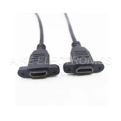 high speed HDMI female tO HDMI female cable, support 4K*2K, with screw holes