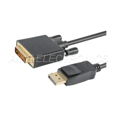 Displayport Male to DVI (24+1) Male Adaptor Cable, Support 1920x1080@60HZ