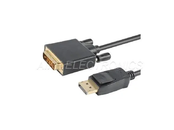 Displayport Male to DVI (24+1) Male Adaptor Cable,Support 1920x1080@60HZ
