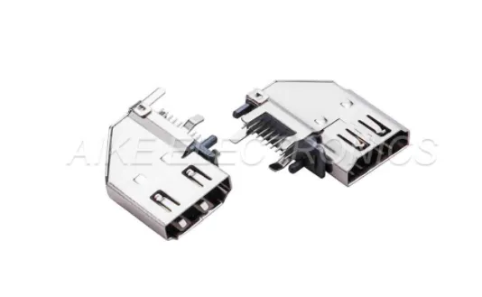 HDMI connector 19PIN Side Vertical DIP TypeG