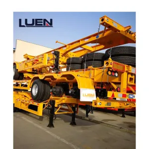 LUEN Large Transport Vehicle Skeleton semi trailer Truck for Heavy Equipment