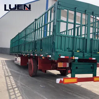 Remorque populaire de camion de barrière d'utilisation de ferme de semi-remorque de barrière de transport d'animaux