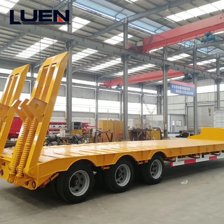 LUEN Low Bed Chassis Trailer Tractor Truck Semi Trailer 