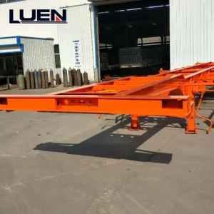 LUEN Trailer Skeleton Container Semi Trailer for Selling in China Factory 