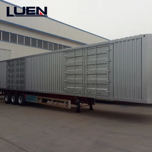 Camion-remorque de boîte de cargaison de vente chaude pour semi-remorque de transport de cargaison sèche