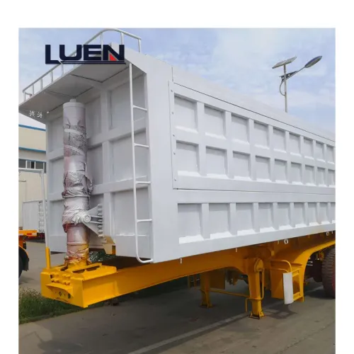 LUEN 30 to 40 ton load tri-axles rear dump  tipper trailer for sale