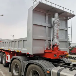 Remolques de camión volquete trasero de volquete de tres ejes de carga de 30 a 40 toneladas