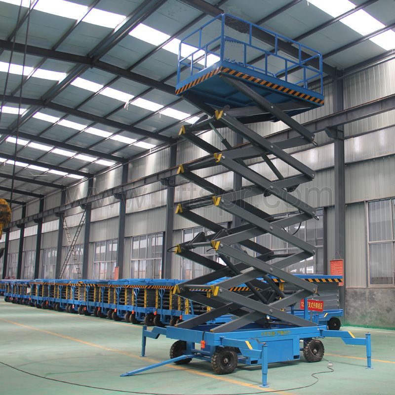 4-20m lift height hydraulic electric movable scissor lift platform