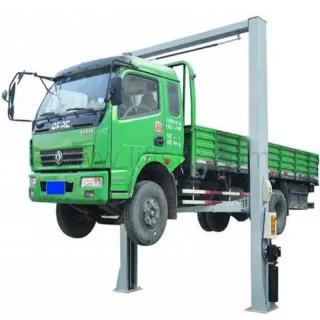 5Ton clear floor plate two post car lift with electric lock release