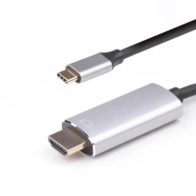 UC0603 USB-C-HDMIアルミニウムグレー