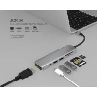 UC0104 6 Anschlüsse USB-C Hub