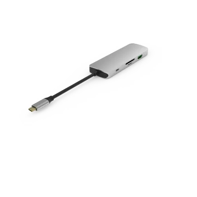 UC0409 USB-C-Hub mit 8 Anschlüssen MST