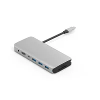 UC1801 USB-C-Hub mit 10 Anschlüssen   Dual Display HDMI + VGA