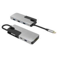 UC1702 6 Anschlüsse USB-C Hub faltbar