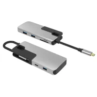 UC1709  6 Ports USB-C Hub Foldable